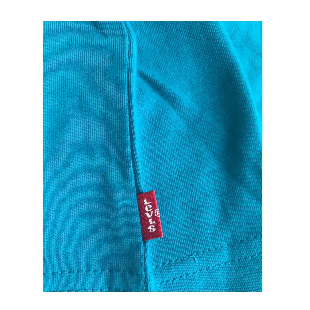 Levi's Kids T-shirt manica lunga da ragazzo Batwing 9E8646 9E8646-B8B turchese