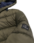 Yes Zee giubbotto trapuntato con cappuccio da ragazzo J838/QFJJ 0905 verde militare