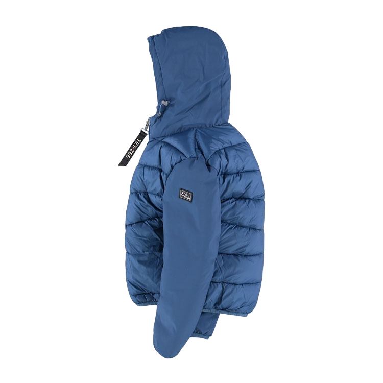 Yes Zee piumino da ragazzo con cappuccio trapuntato 2035 J876 Q6JJ Q696 blu