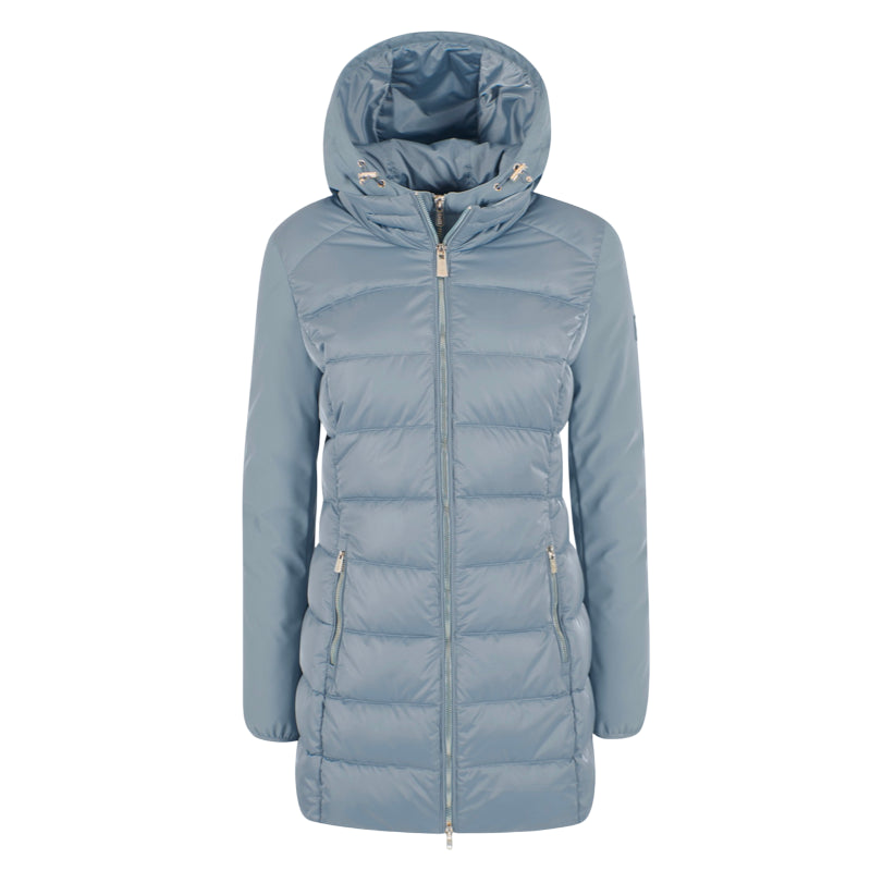 Yes Zee Piumino Lungo con Cappuccio da Ragazza O045 M8JJ 0633 Celeste – Comfort Termico, Stile Moderno e Protezione Invernale
