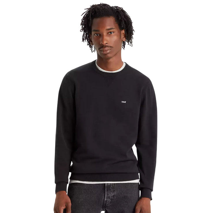 Levi's maglia girocollo da uomo Lightweight Housemark A72070001 nero