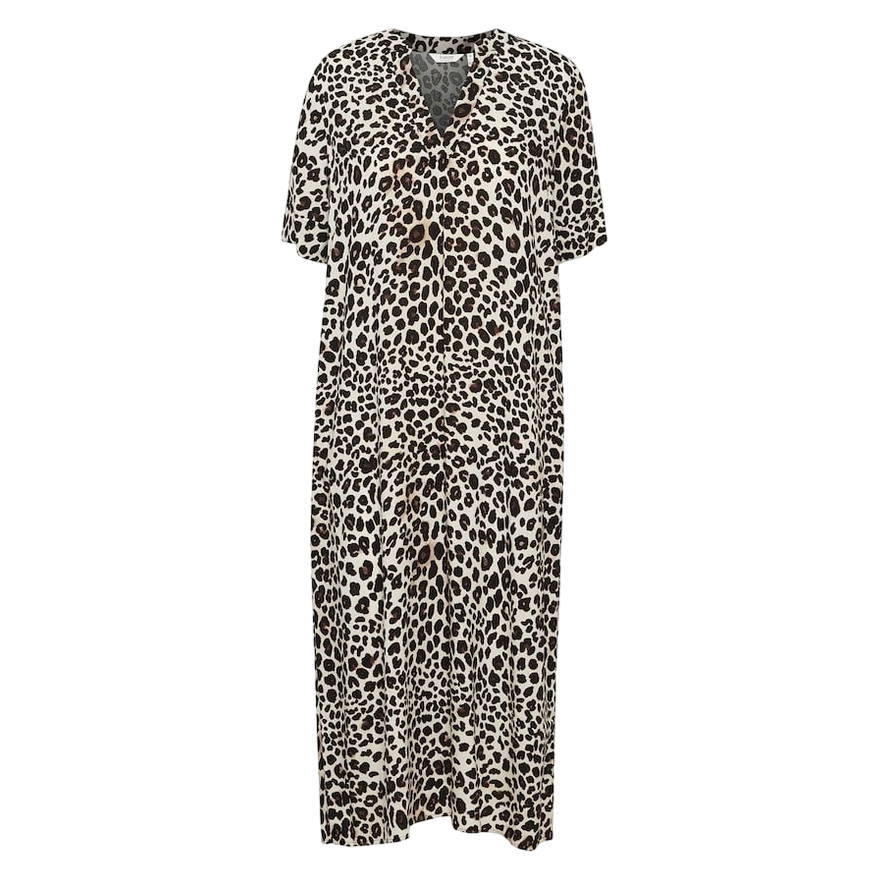 b.young abito da donna Bymmjoella 20814539 202956 nero leopardato