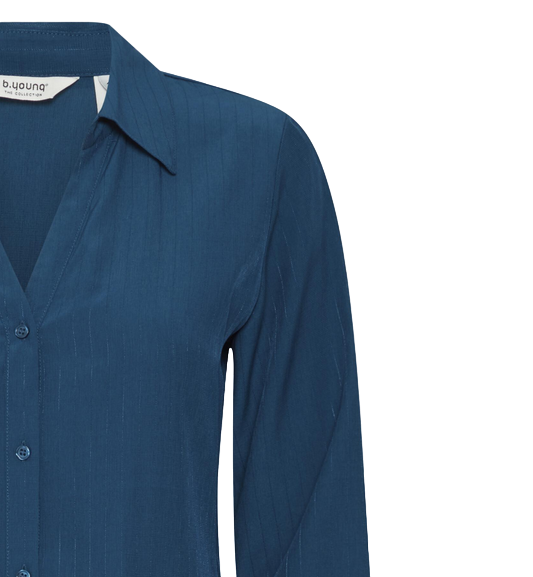 b.young camicia da donna manica lunga Hubba Reg 20813836 194033 blu