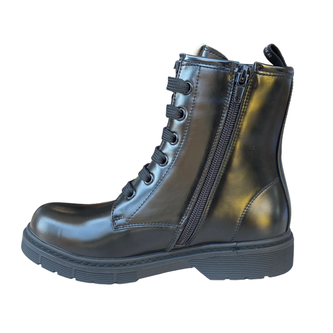 CafèNoir stivaletto da bambina con cerniera laterale C-2250 C1713 nero