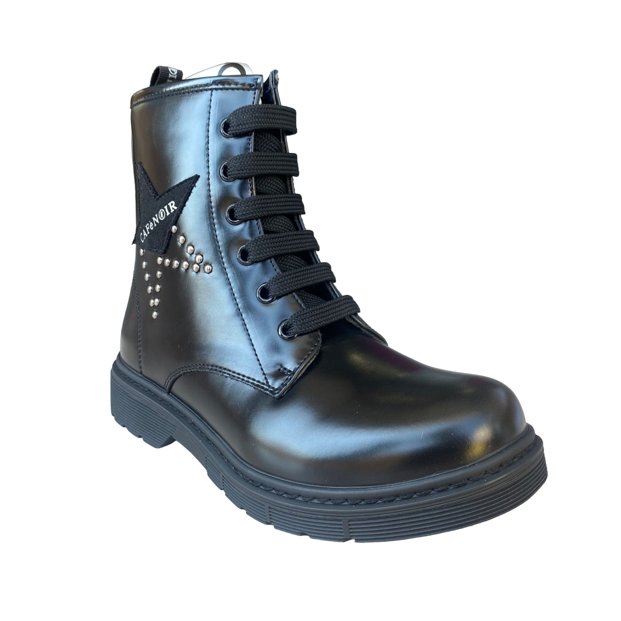 CafèNoir stivaletto da bambina con cerniera laterale C-2250 C1713 nero