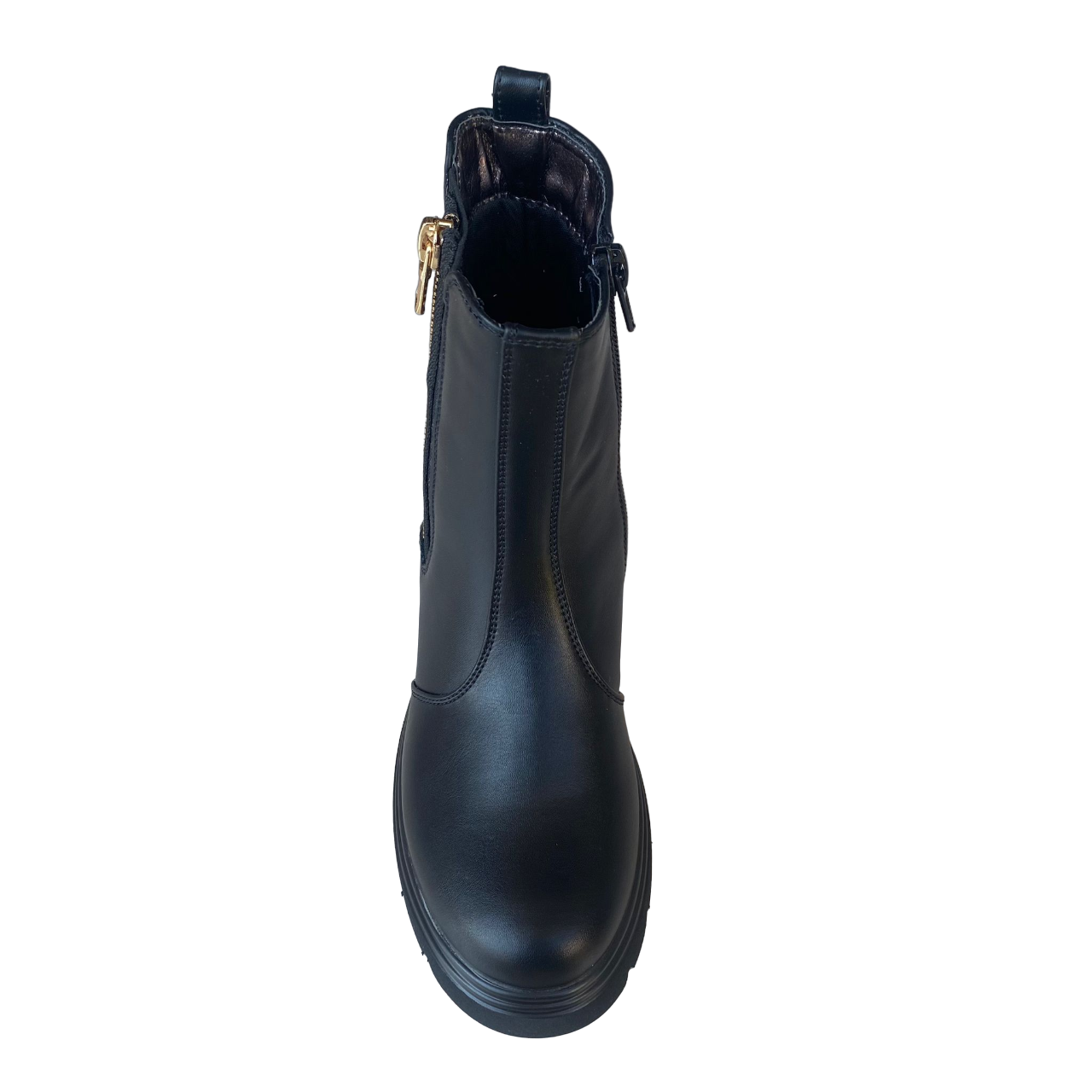 CafèNoir Stivaletto da bambina Chelsea con elastico e cerniera laterale C-2231 C1709 nero