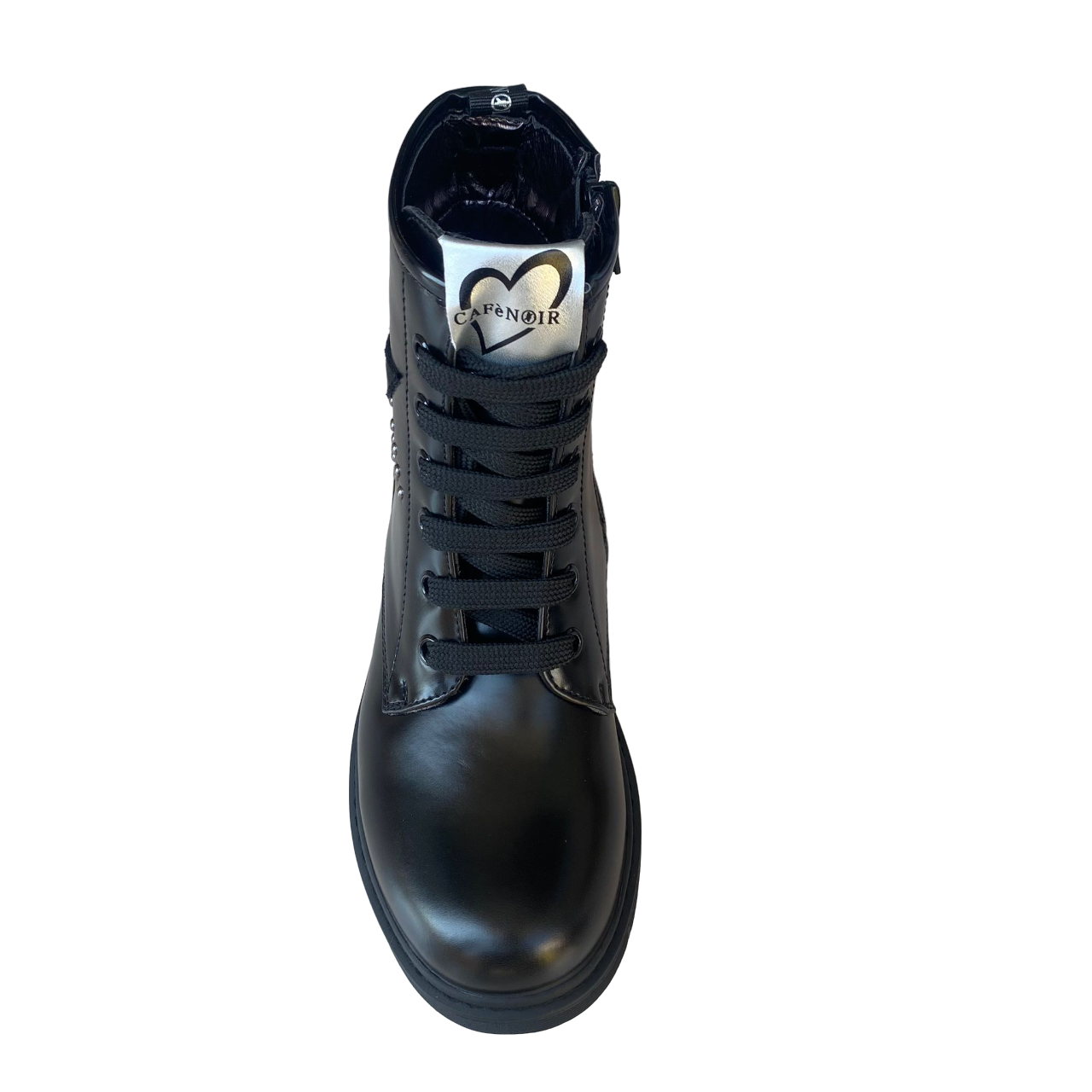 CafèNoir stivaletto da bambina con cerniera laterale C-2250 C1713 nero