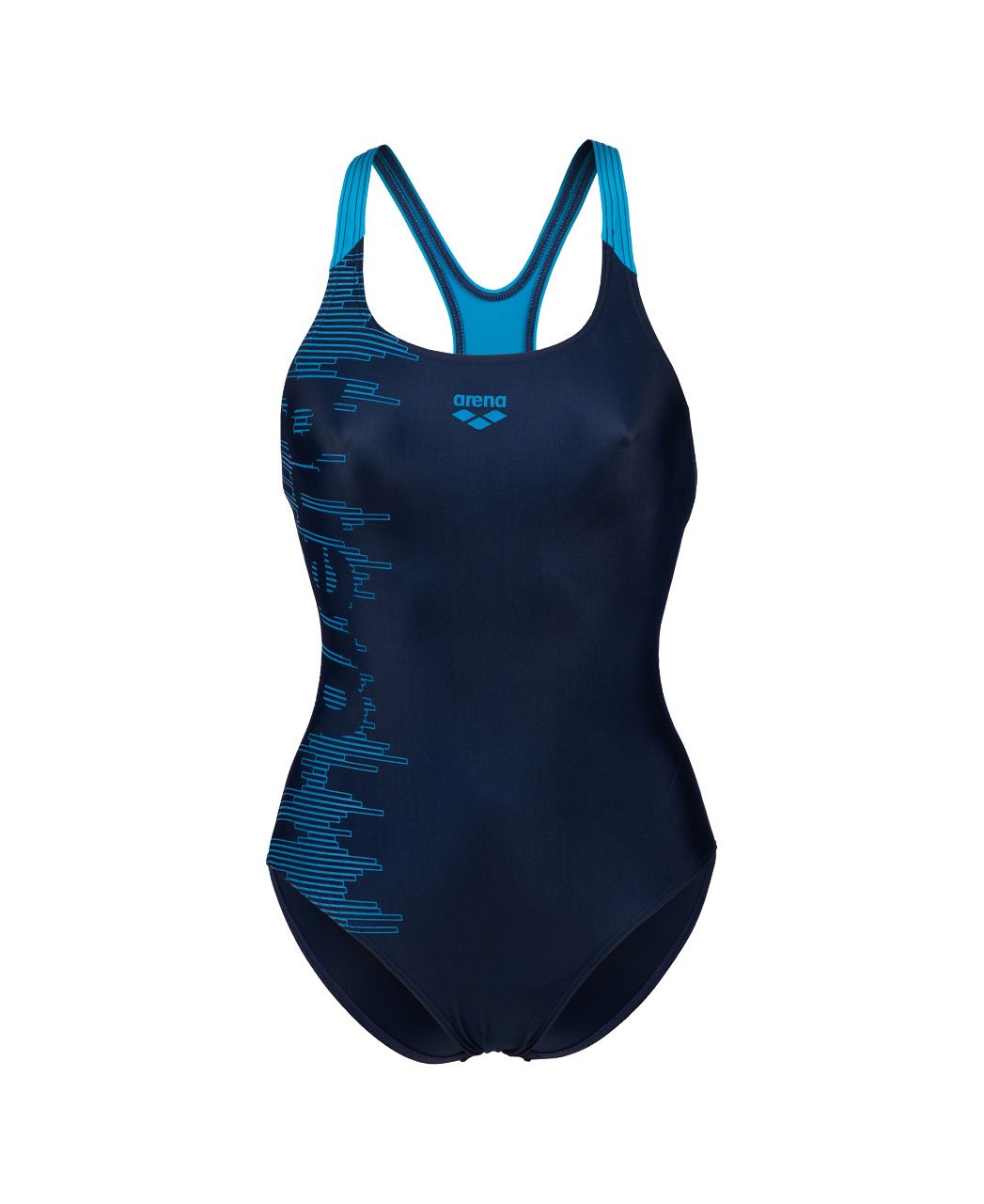 Arena Costume da donna intero Logo Swim Pro Back 006354 780 navy-turquoise