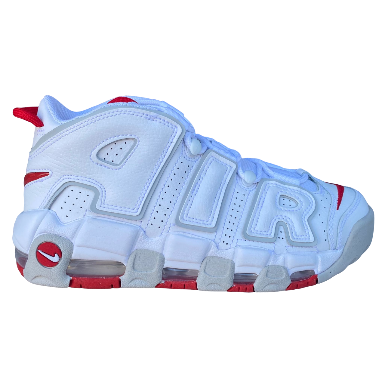 Nike air uptempo 96 top grigio