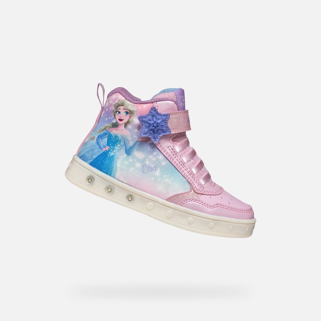 Scopri le Geox Scarpe Junior Rosa, sneaker Disney Frozen per bambine con design vivace e dinamico. Comfort e stile per le piccole fan di Elsa e Anna
