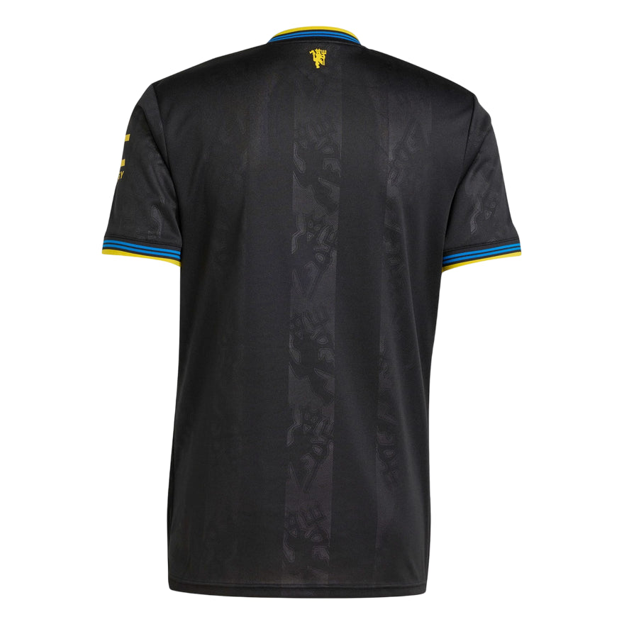 Adidas Terza Maglia Manchester United 25/26 KD4225 Nero - Maglia Calcio Ufficiale con Tecnologia AEROREADY