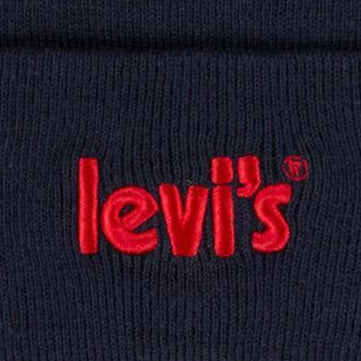 Levi's Berretto a cuffia con scritta ricamata 9A8513 C8D blu