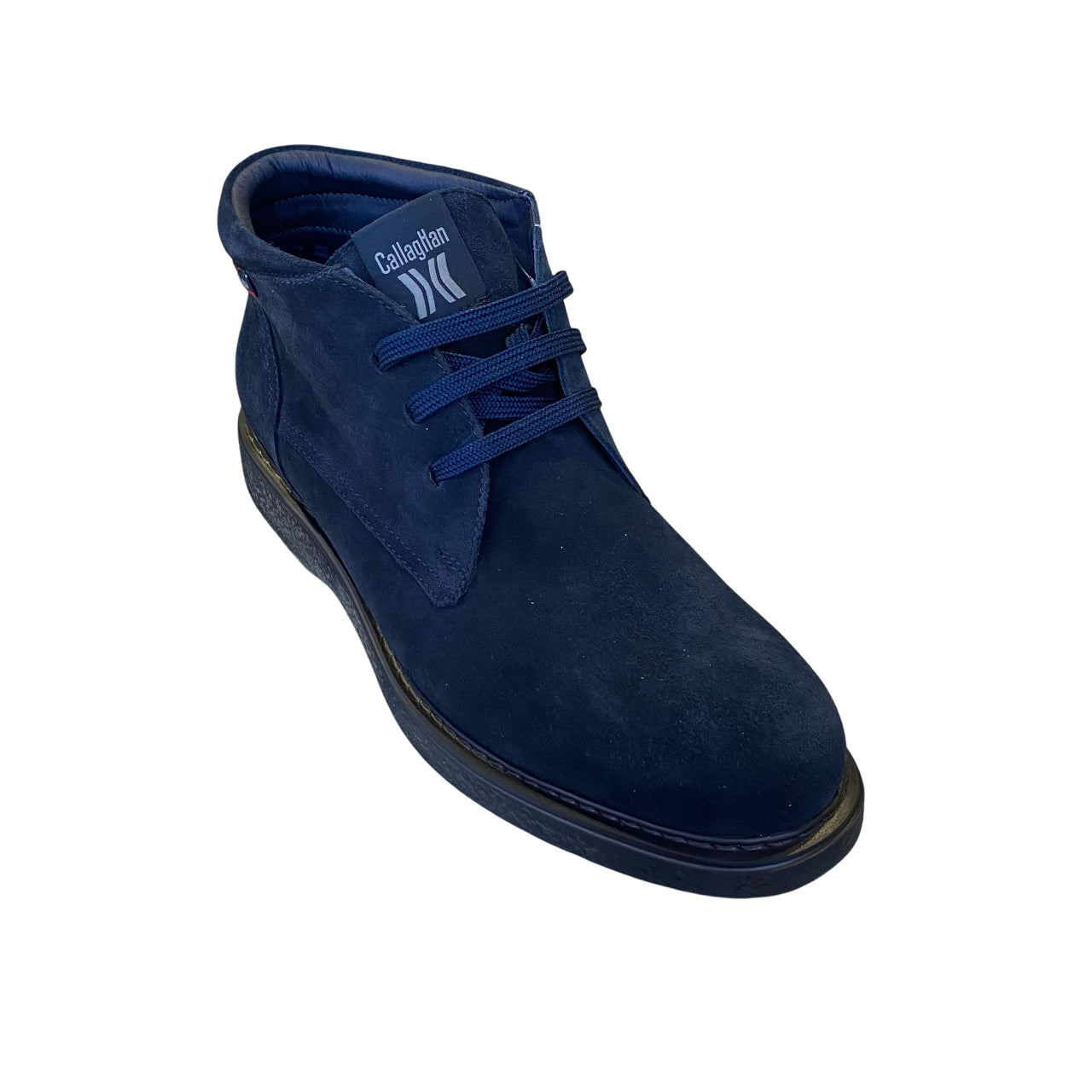 CallagHan scarpa polacchino da uomo in Scotchgard 3M Ante 12302 blu