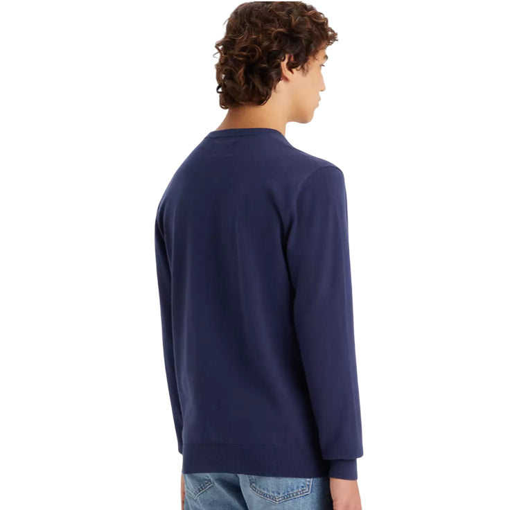 Levi's maglia girocollo da uomo Lightweight Housemark A72070002 blu