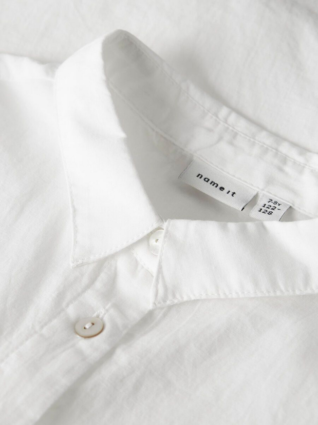 name it camicia senza maniche da ragazza 13200603 bianco