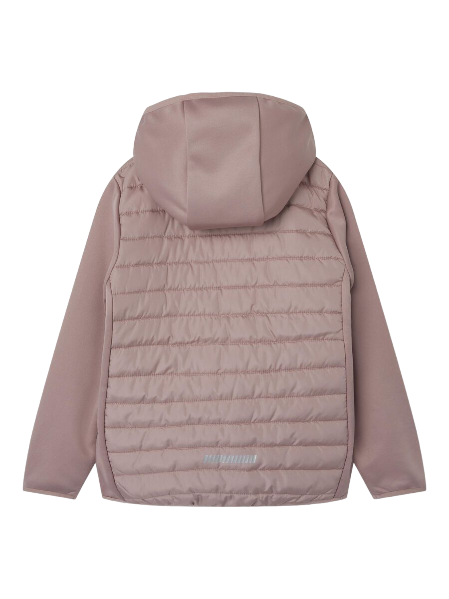 name it Giacca con capuccio staccabile da bambina 13223646 malva