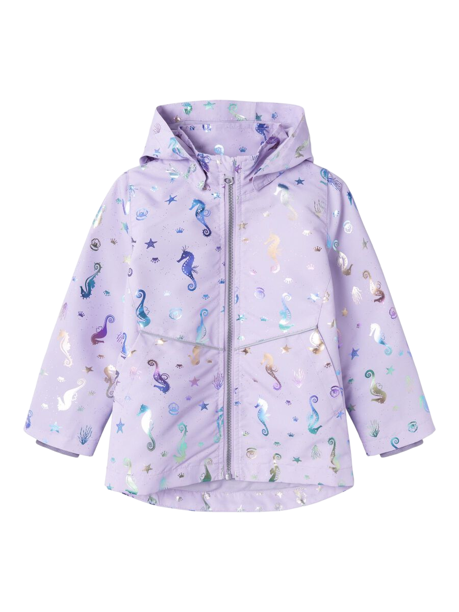 name it Giacca con capuccio staccabile da bambina 13225081 orchidea