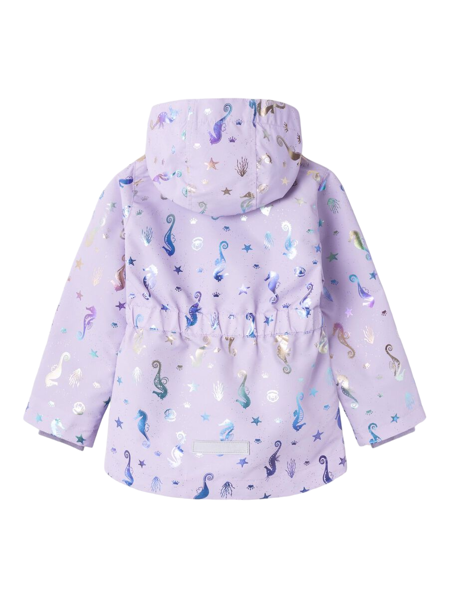 name it Giacca con capuccio staccabile da bambina 13225081 orchidea