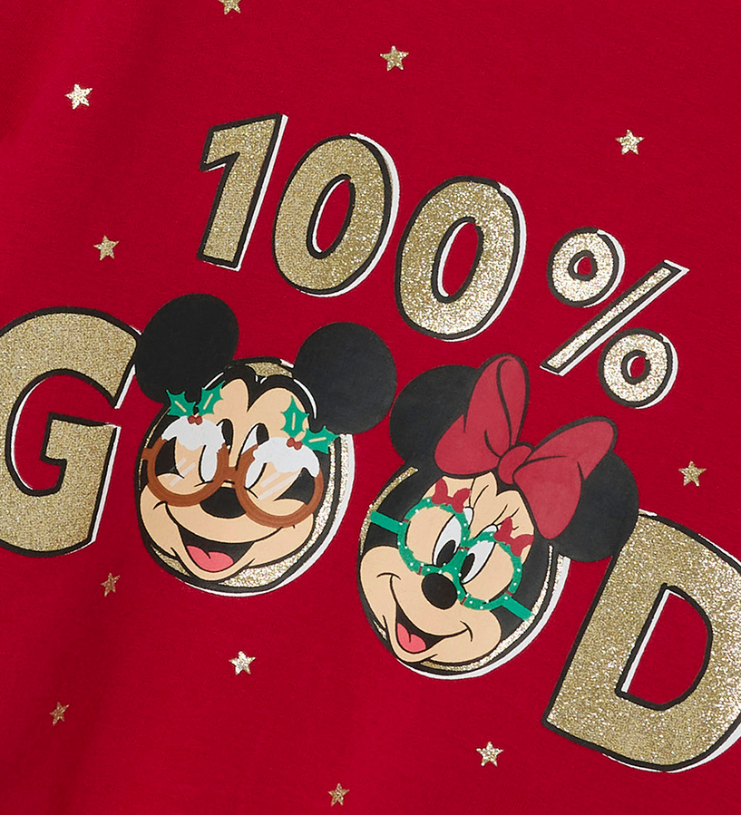 name it maglia in felpina da bambina 100% Good Mickey e Minny 13234184 rosso