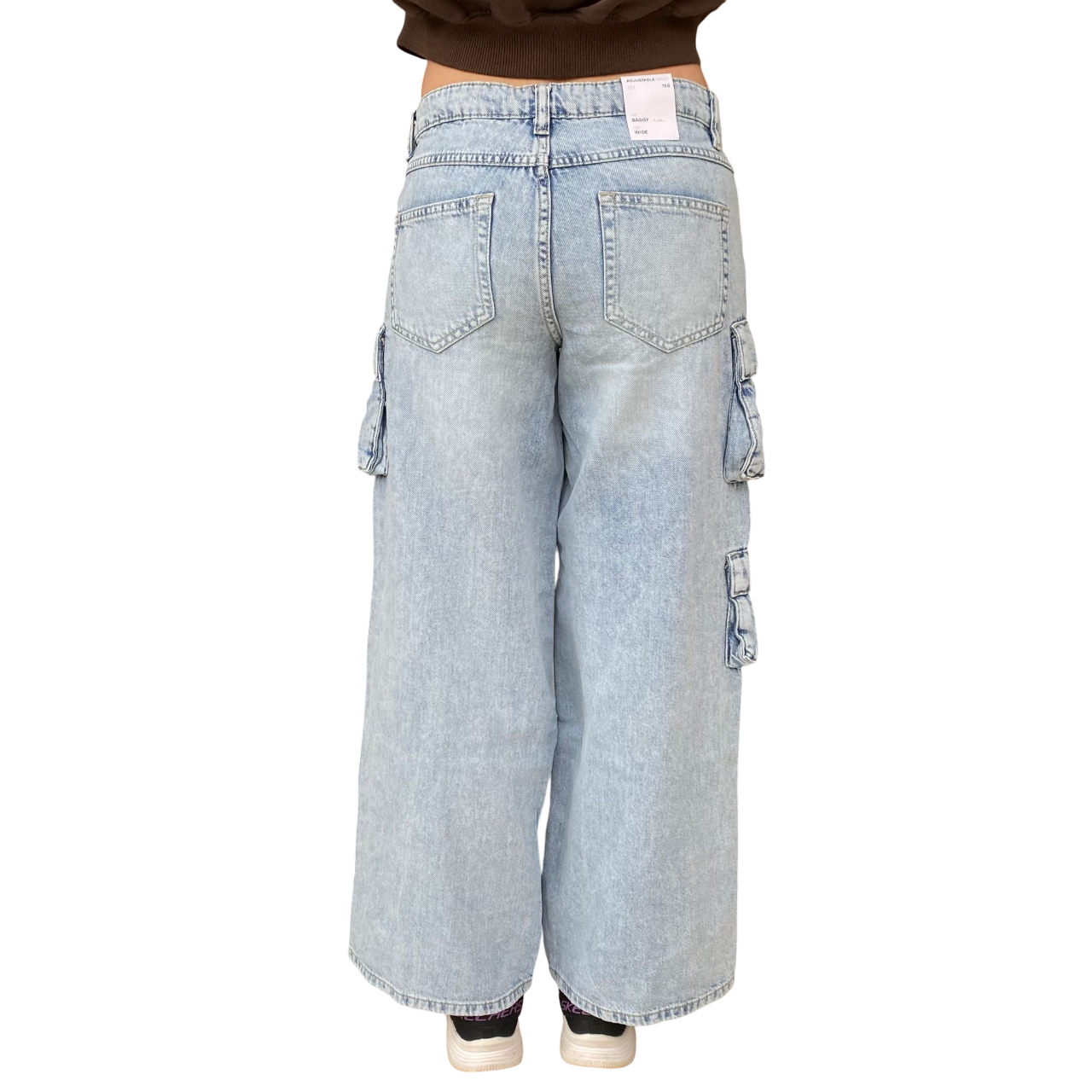 name it pantalone jeans cargo da junior Bella 13237173 blu chiaro