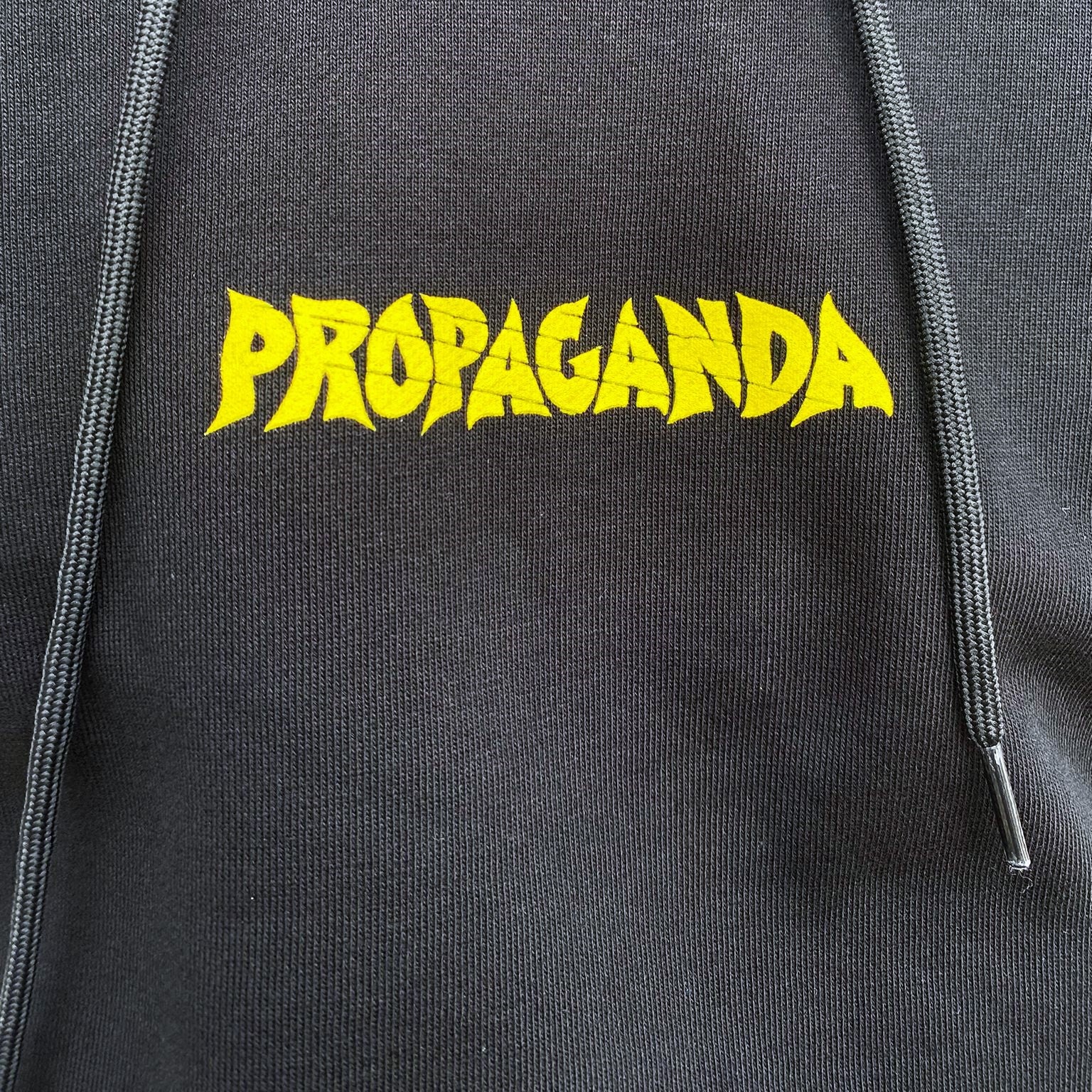 Propaganda felpa con cappuccio da uomo Ribs Demoni 323-01 nero