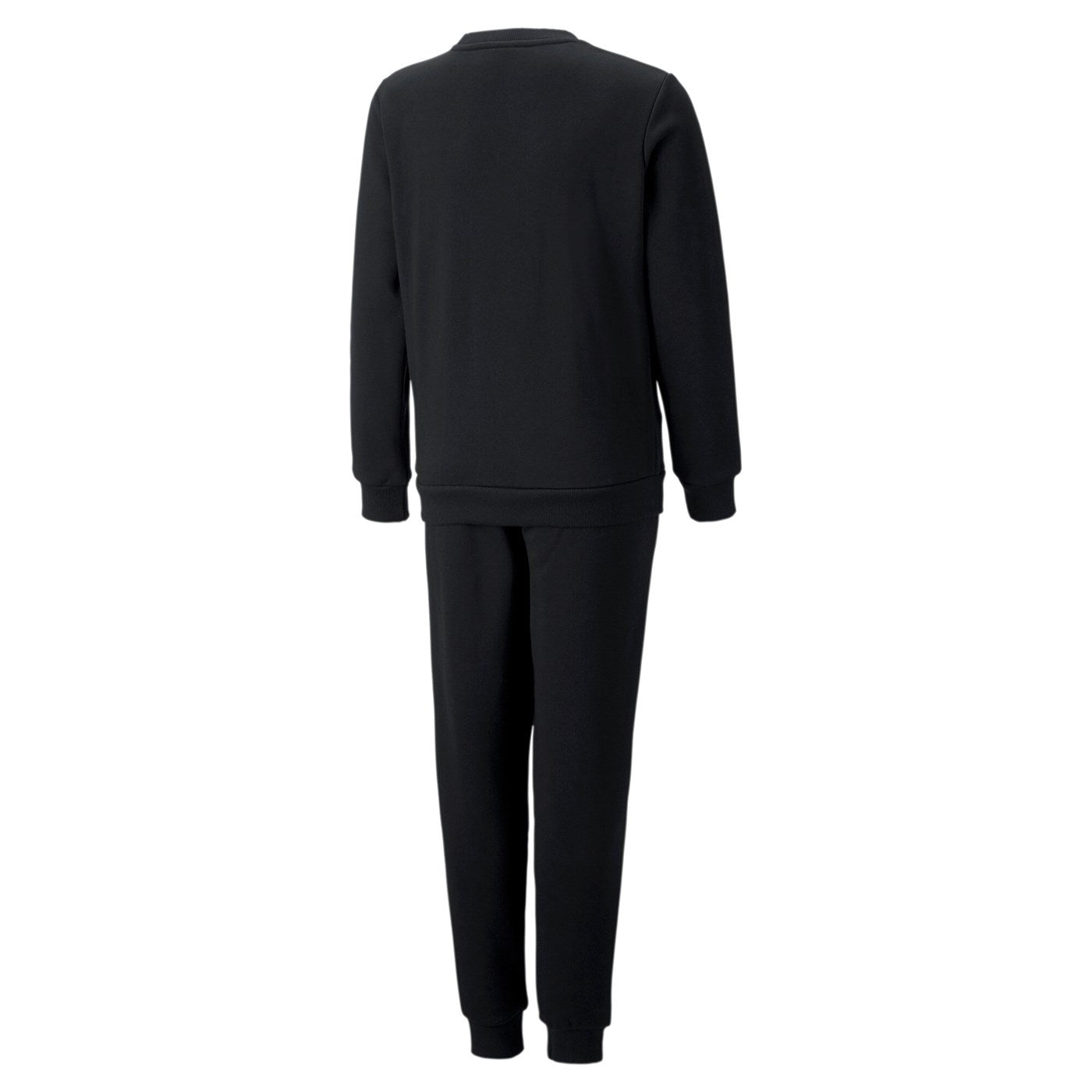Puma tuta sportiva da ragazzo con felpa girocollo e pantalone con elastico Logo 670884-01 nero