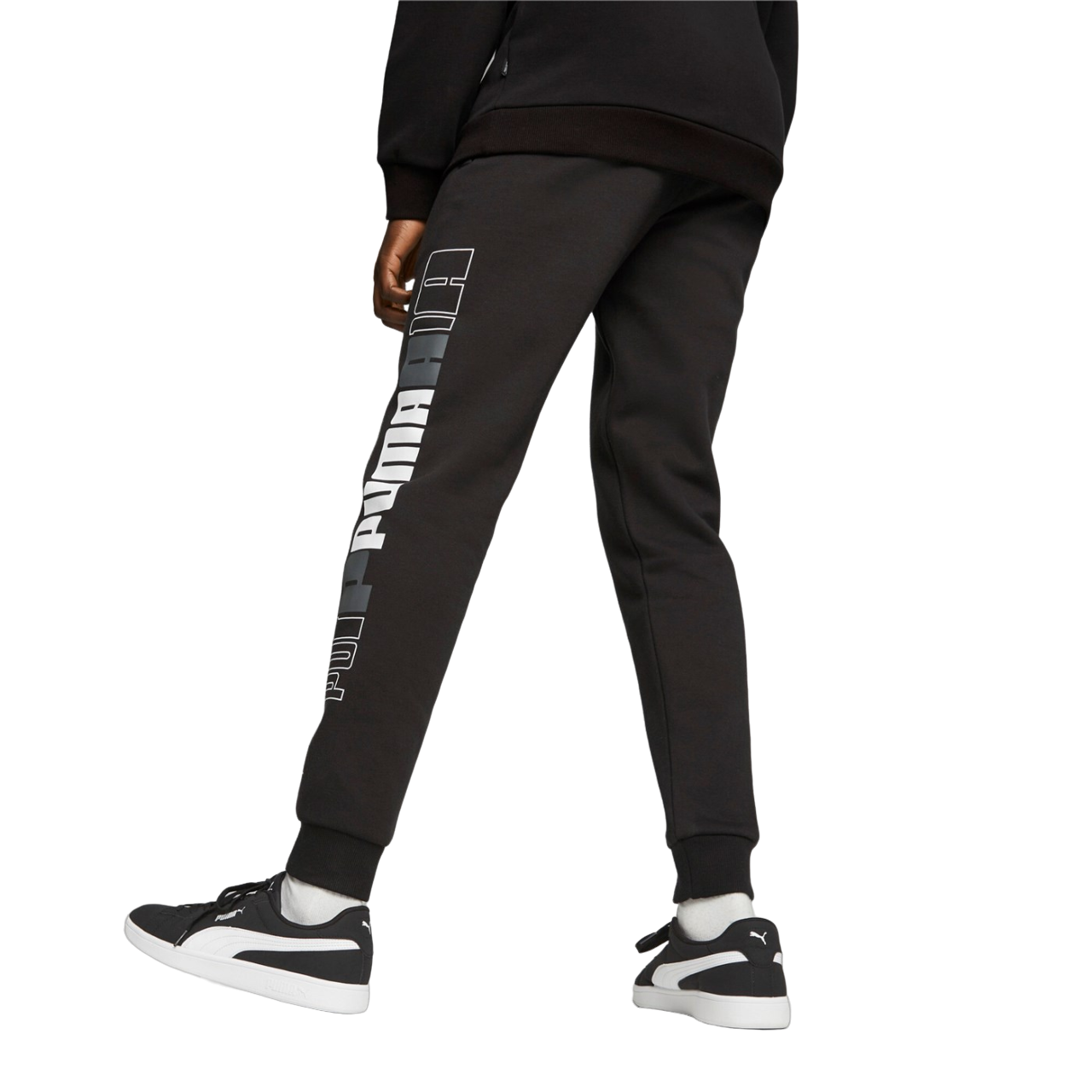 Puma pantalone sportivo in cotone felpato da uomo Logo Lab 675920-01 nero