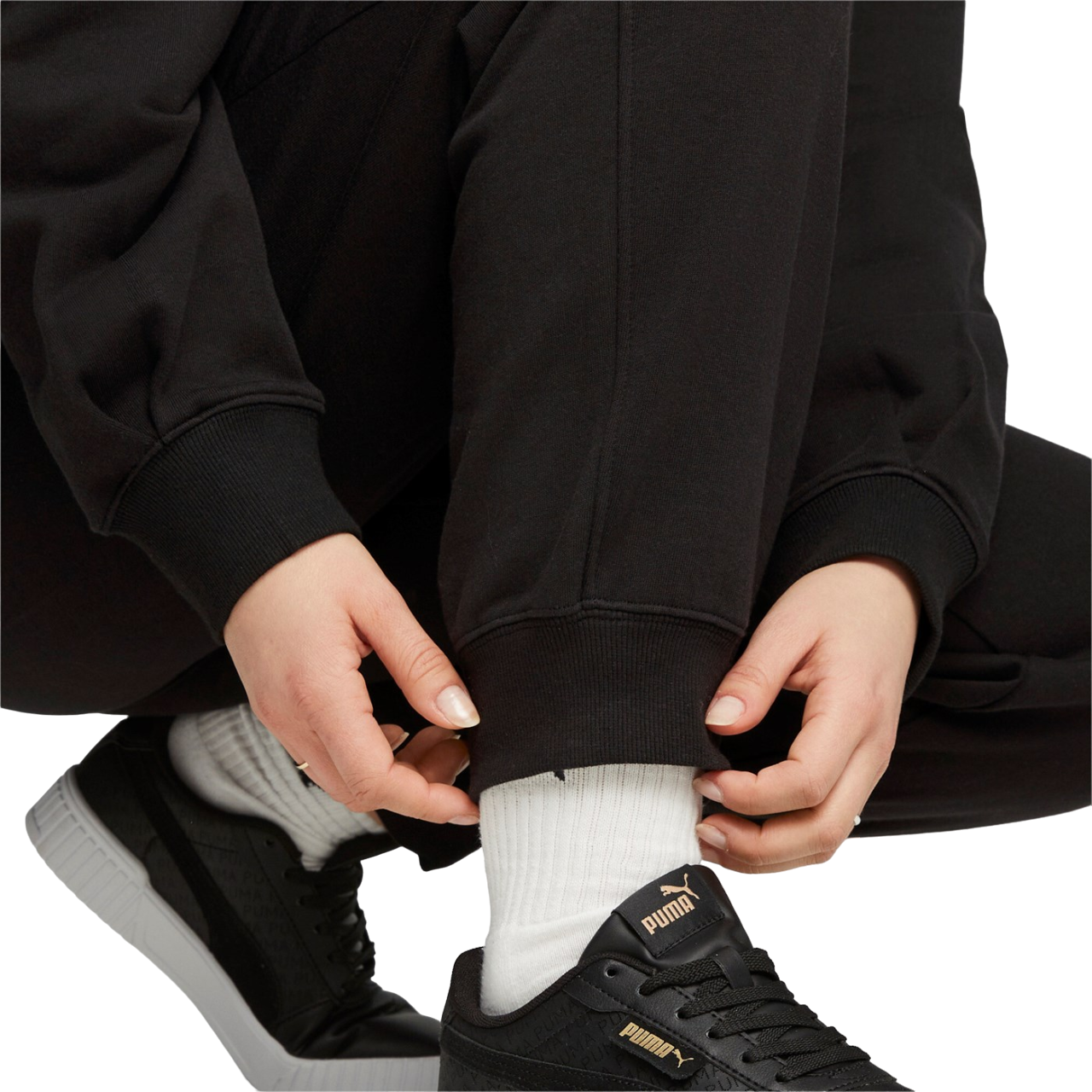 Puma pantalone sportivo da donna largo Her High-Waist 676006-01 nero