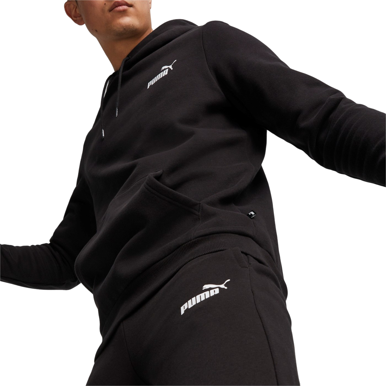 Puma tuta sportiva da uomo con cappuccio 676836-01 nero
