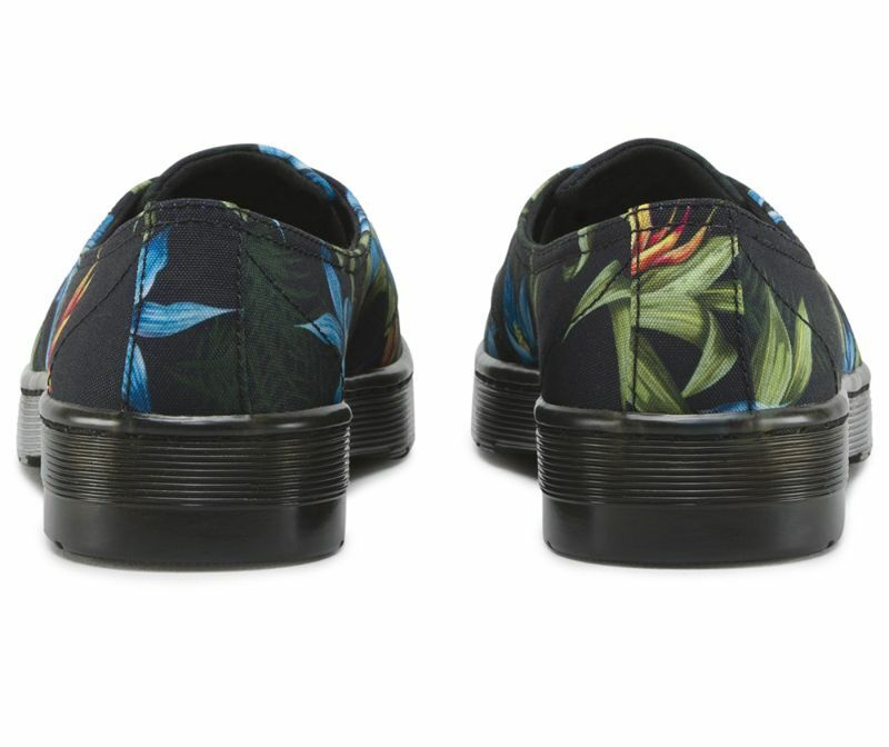 Dr. Martens scarpa ballerina in tela da donna Morada Hawaiian Floral T Canvas 16576002 nero