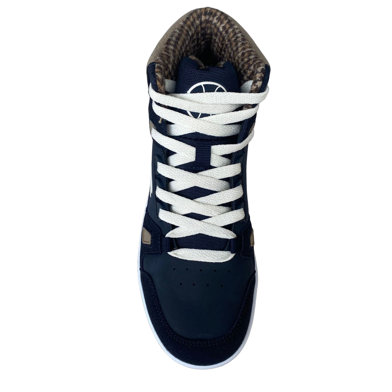 Champion scarpa casual alta da bambino con laccio elastico e velcro alla caviglia S32718 BS501 blu-bianco