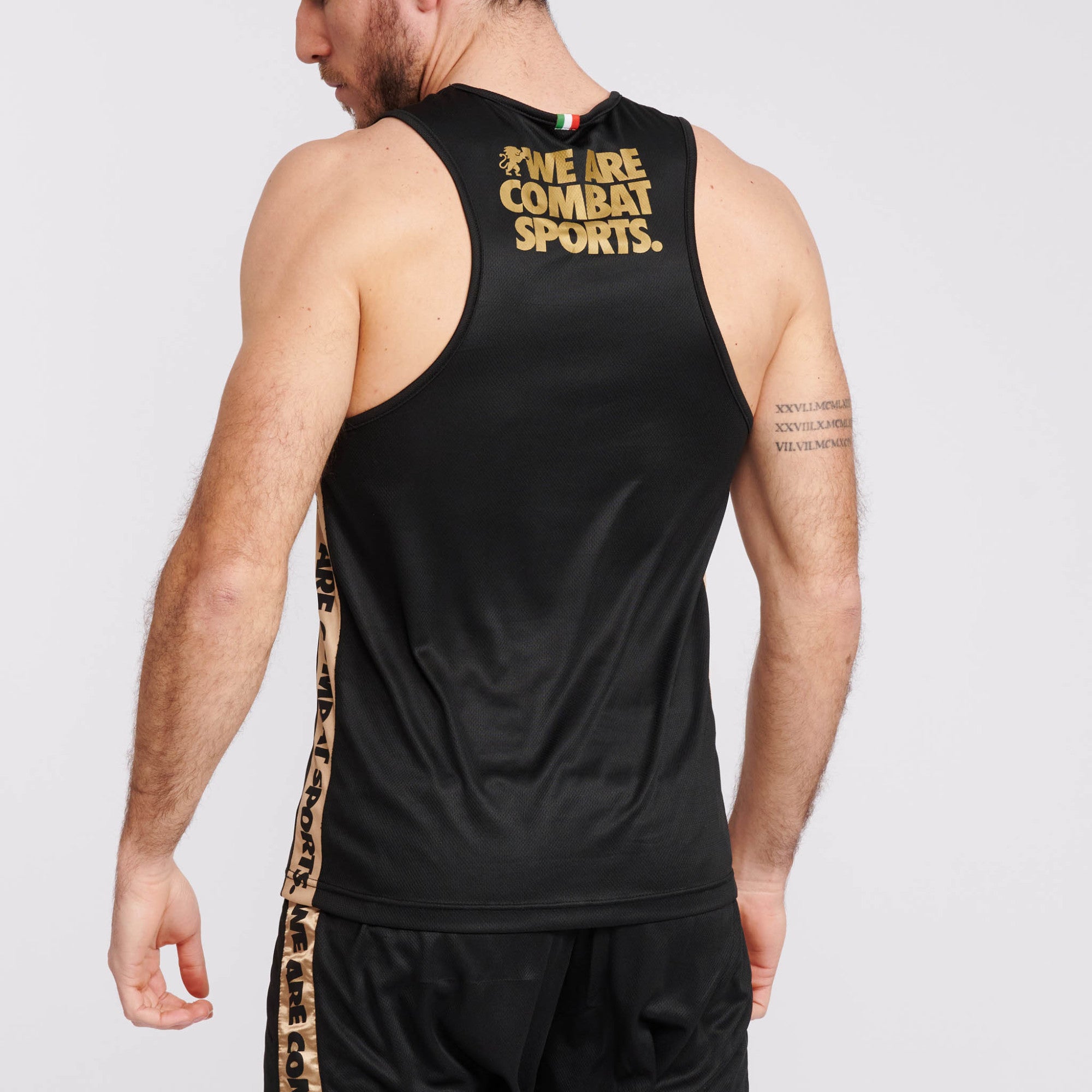 sportiamo Leone canotta da uomo per Boxe DNA AB228 nero-oro