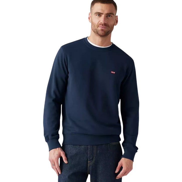 Levi's Felpa Girocollo da uomo Housemark Original 359090001 blu