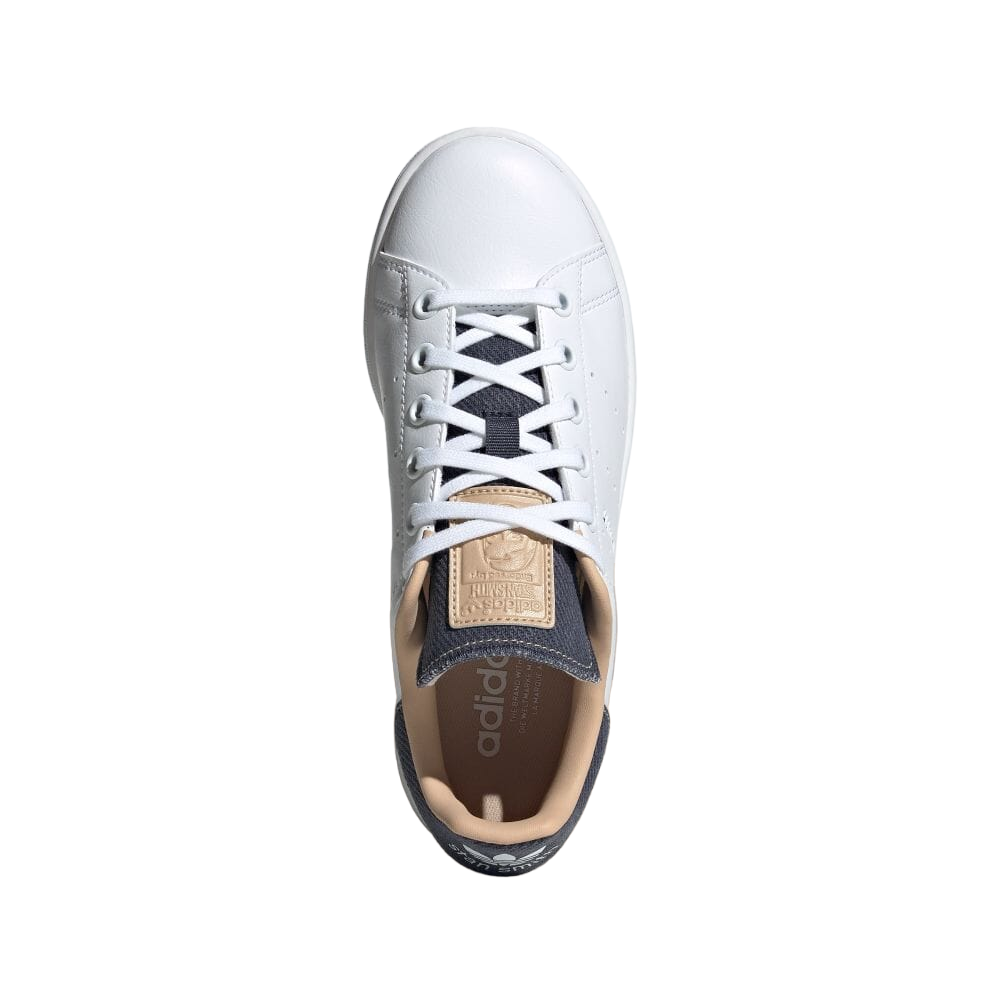 Adidas Originals scarpa sneakers da ragazzi Stan Smith ID7195 bianco-blu