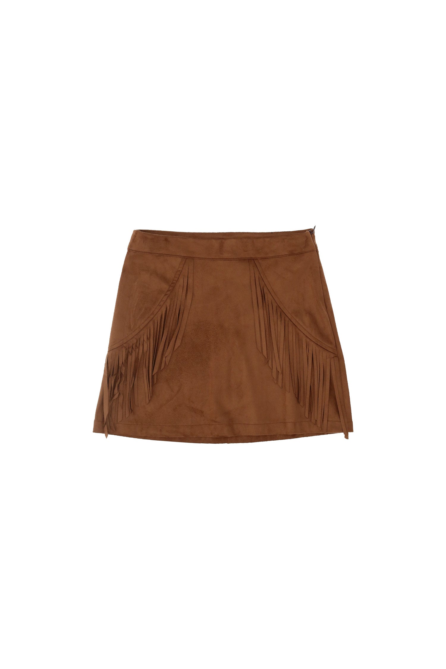 Please Minigonna con Frange GB19200G33 1850 brown