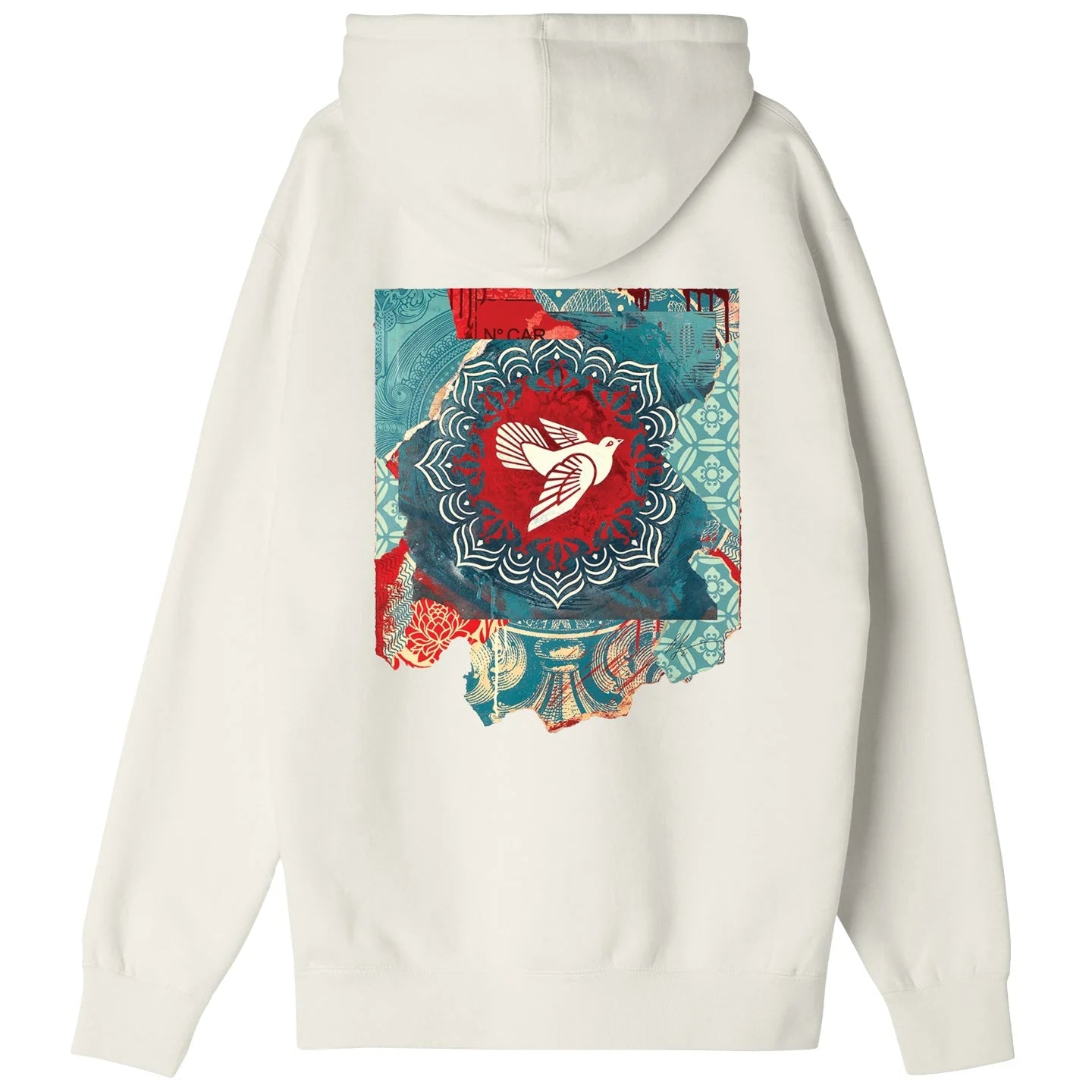 Obey Felpa con cappuccio Peace Dove Blue Heavyweight 117463409 unbleached