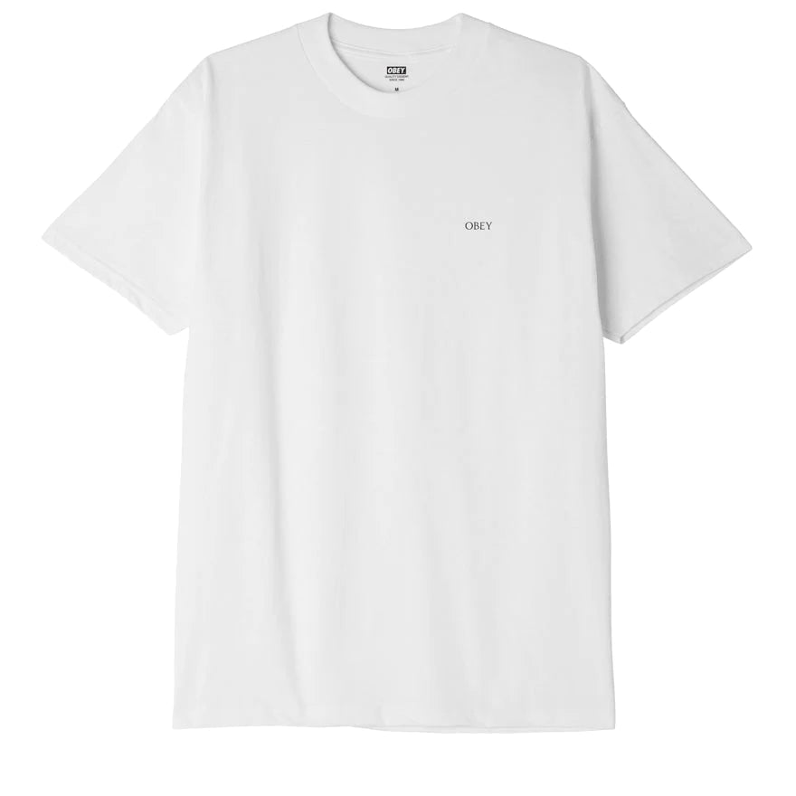 Obey maglietta manica corta da uomo Torn Icon Face 165263406 bianco