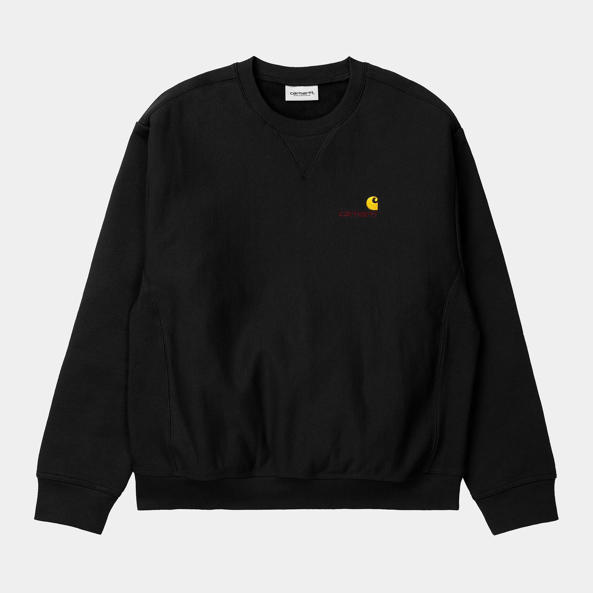 Carhartt Felpa girocollo da uomo American Script I025475 nero