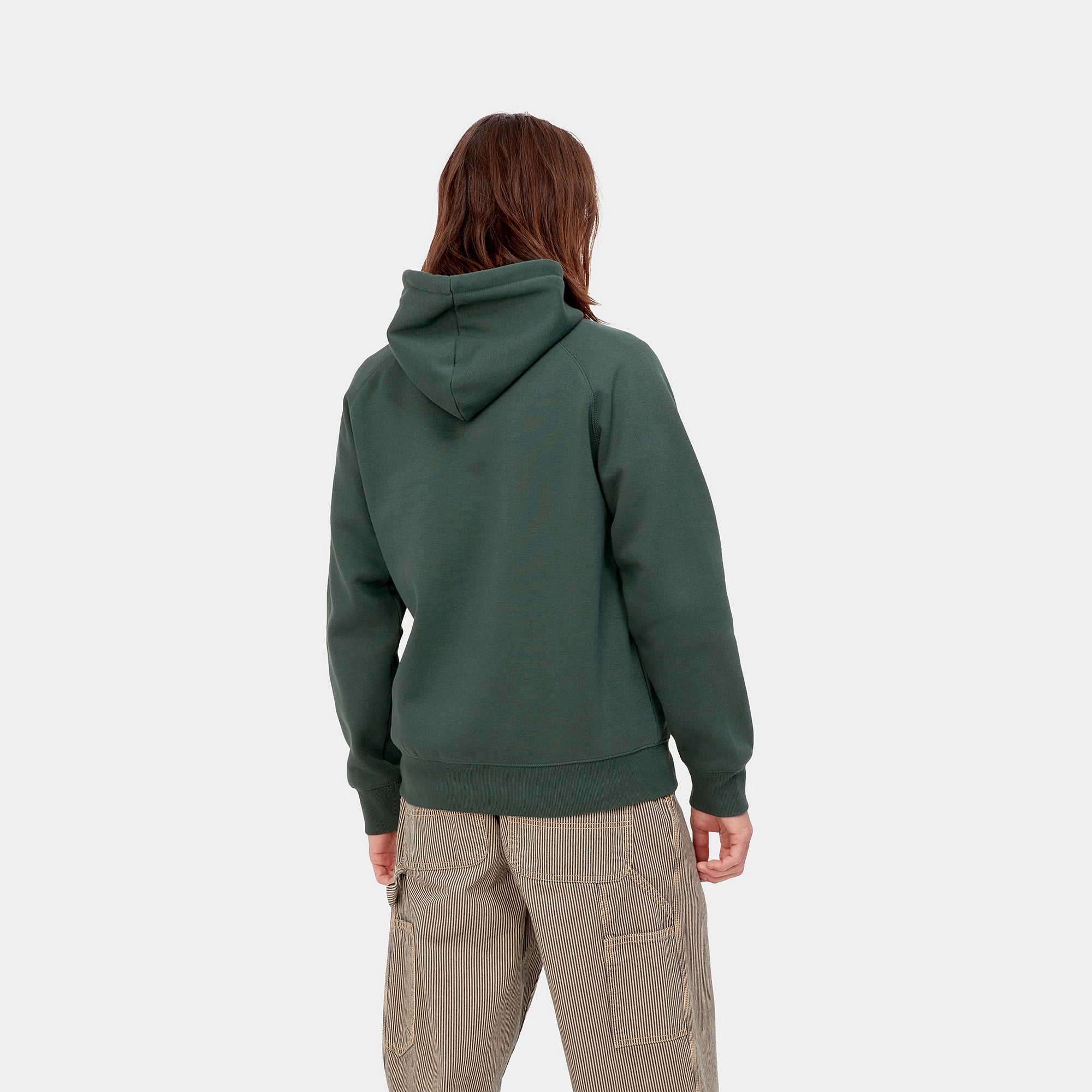 Carhartt Felpa con cappuccio da uomo 1026384 1H3 juniper-gold