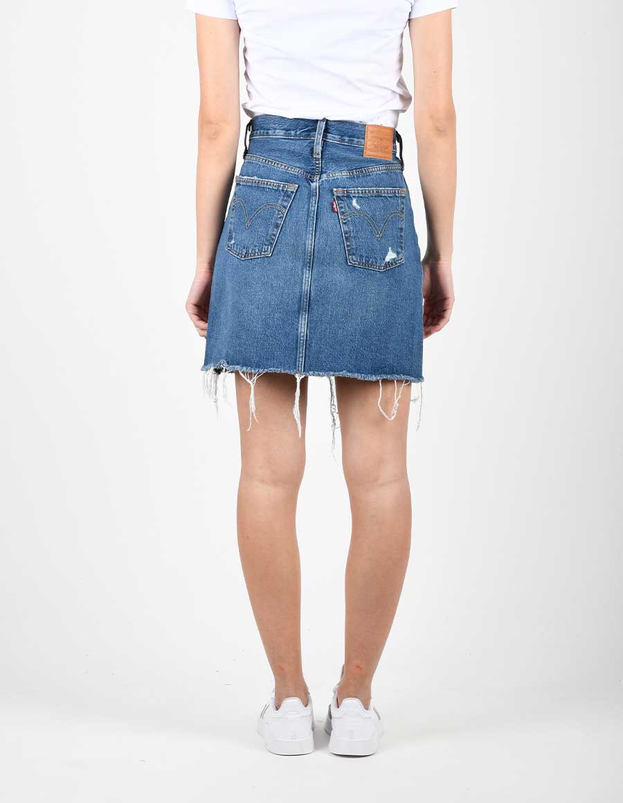 Levi's Gonna a Taglio vivo a vita alta 778820020 indaco medio