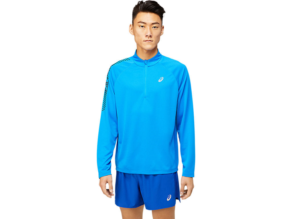 Asics Maglia Tecnica da uomo Icon LS mezza Zip 2011B053 404 blu