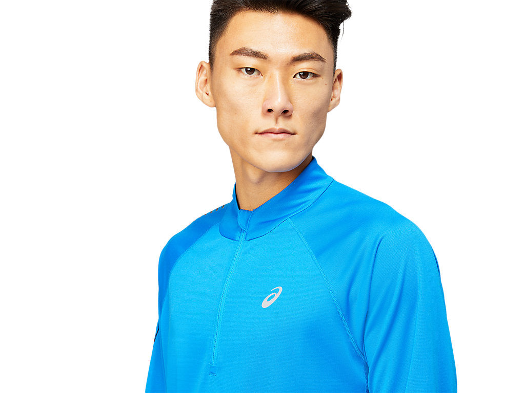 Asics Maglia Tecnica da uomo Icon LS mezza Zip 2011B053 404 blu