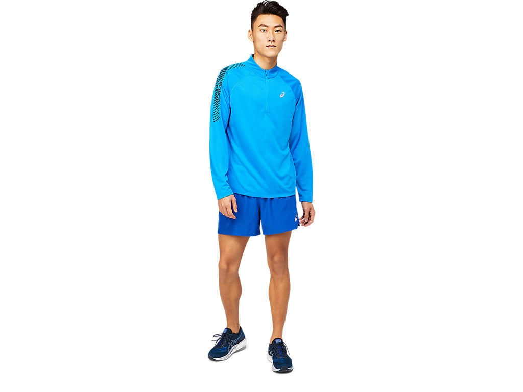 Asics Maglia Tecnica da uomo Icon LS mezza Zip 2011B053 404 blu