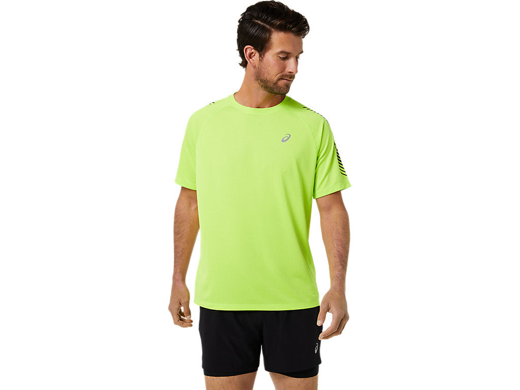 Asics maglietta manica corta per la corsa da uomo Icon SS Top 2011B055 302 verde-grafite