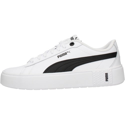 Puma scarpa sneakers da donna con zeppa Smash Platform v2 L 373035 02 bianco