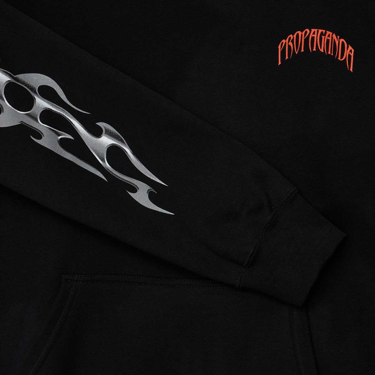 Propaganda Felpa con Cappuccio Skeleton Hoodie 21FWPRFE540-01 nero