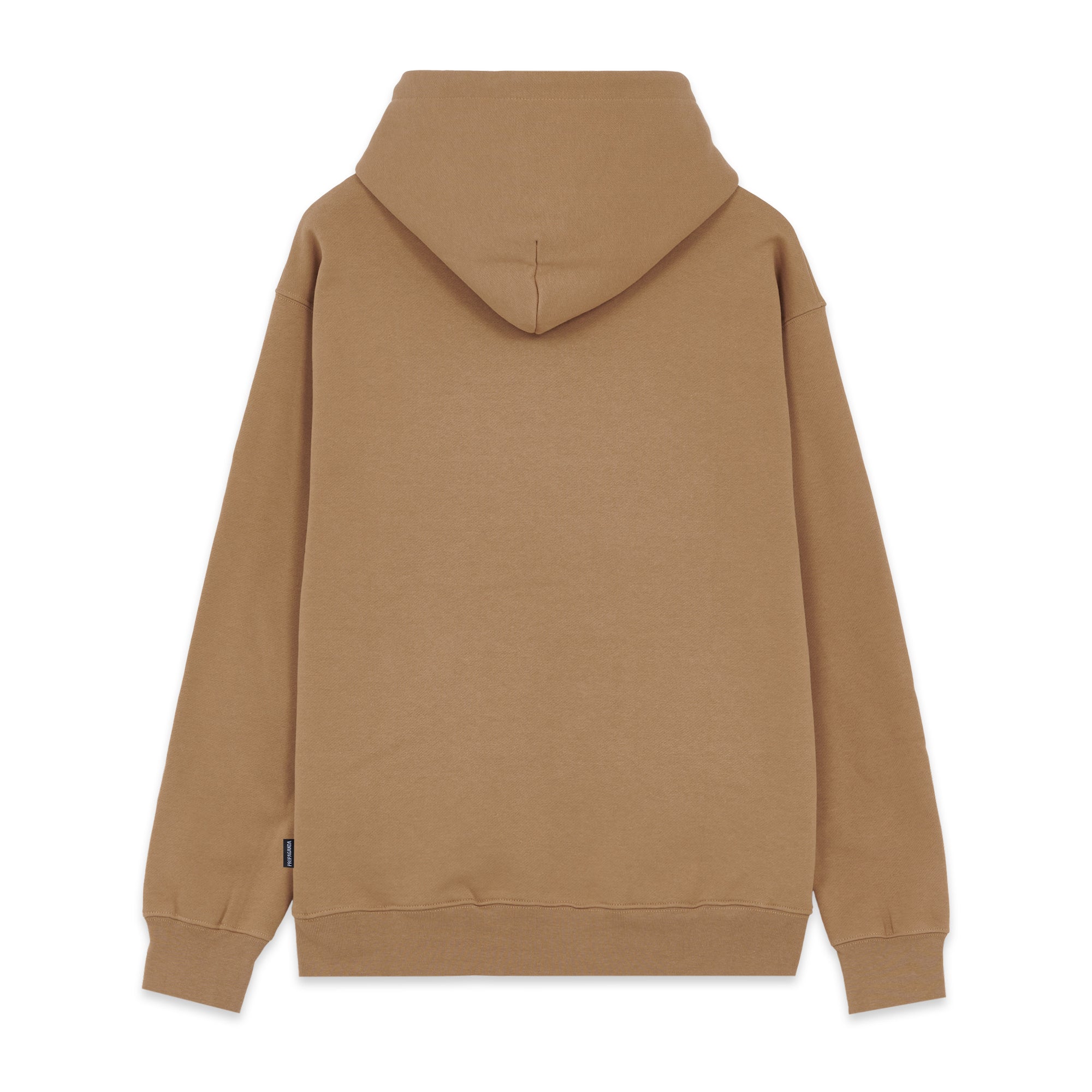 Propaganda Felpa con cappuccio e tasca a marsupio Logo Chain Hoodie 22FWPRFE736-52 camel