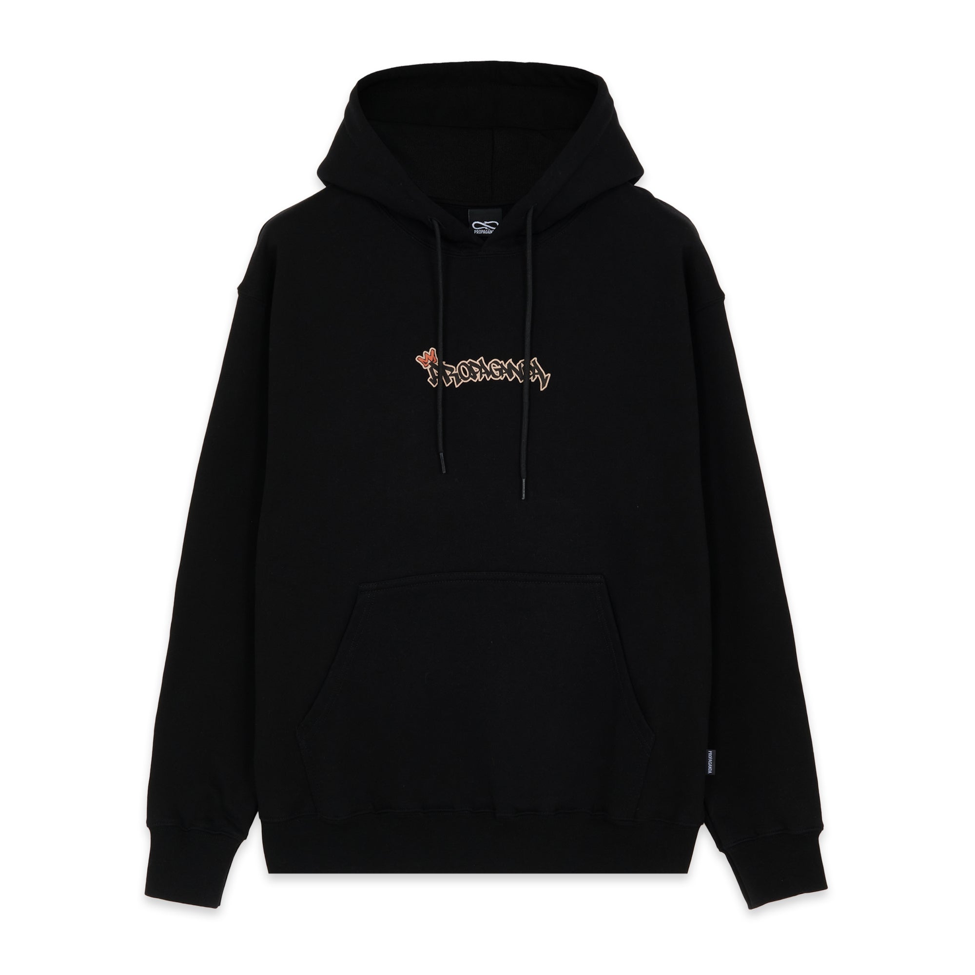 Propaganda felpa con cappuccio e tasche a marsupio Prince Hoodie 22FWPRFE744-01 black