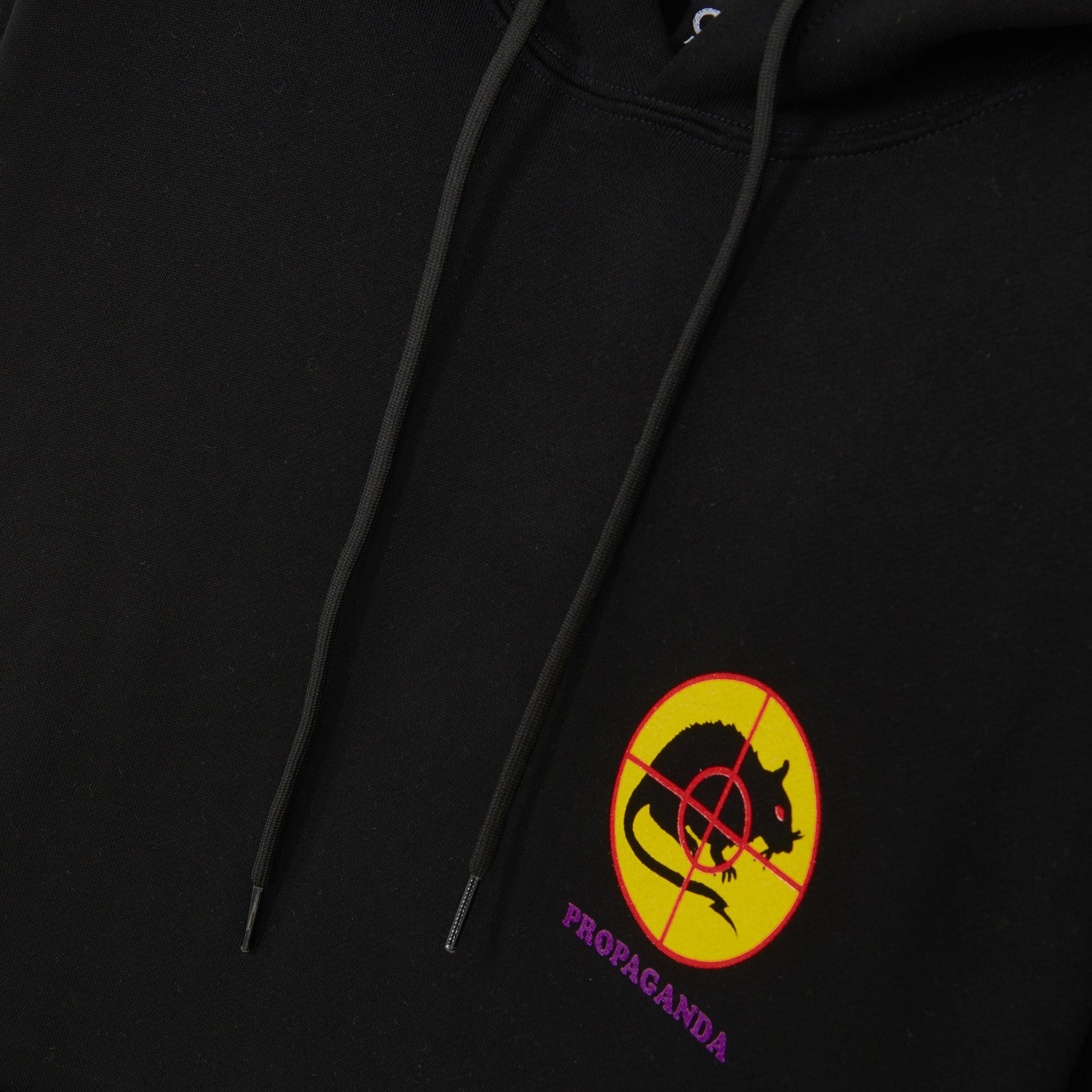 Propaganda felpa con cappuccio e tasca a marsupio Trash Hoodie 22FWPRFE758-01 black