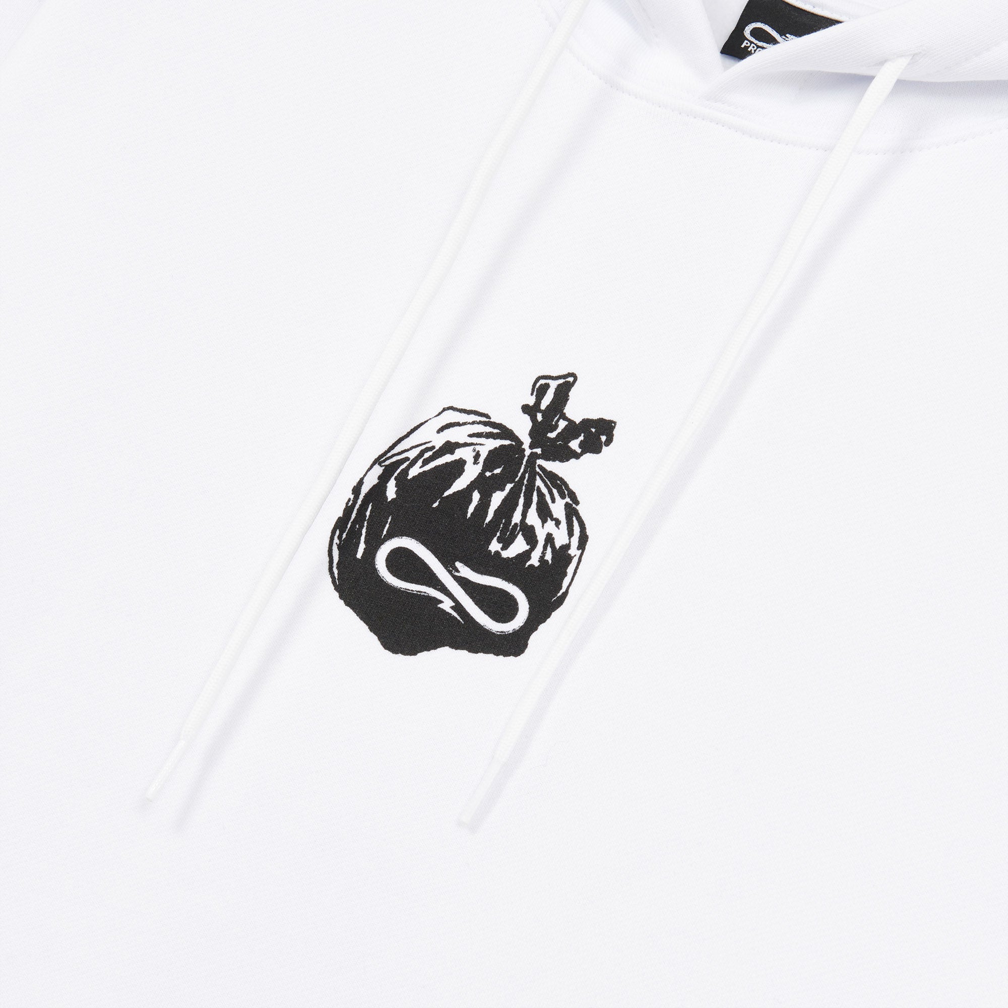 Propaganda felpa con cappuccio e tasca a marsupio Bags Hoodie 22FWPRFE771-02 white